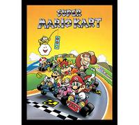 Nintendo Super Mario Kart Retro Memorabilia, MDF, Multi-Colour, 30 x 40cm