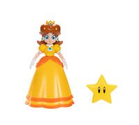 Nintendo Super Mario 4-Inch Daisy Poseable Figure with Super Star Accessory Ages 3+ (Officially Licensed)