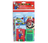 Nintendo Super Mario 7 Piece Stationery Set w/ Calculator