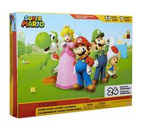 Nintendo Super Mario Advent Calendar Holiday 2024 by JAKKS Pacific, 24 Days of Surprises with Mystery Characters and Accessories! Approx. 3.8cm Scale Figures, Great Gift For Kids and Collectors