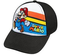 Nintendo Super Mario Boys Baseball Cap - Ages 4-12 Years - Many Styles and Colors - Adjustable - 100% Cotton, Rainbow Mario, 4 years-12 Years