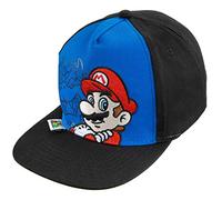 Nintendo Super Mario Boys Baseball Cap Hat Age 4-7 Blue/Black, Blue/Black, 4-7 Years