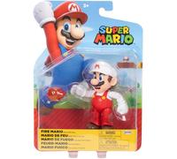 Nintendo Super Mario Bros 10cm Fire Mario with Fireball Articulated Figure
