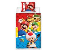 Nintendo Super Mario Bros Jump Single Duvet Cover And Pillowcase Set