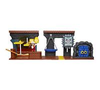 Nintendo SUPER MARIO Dungeon Deluxe Play Set with 2.5” Fire Mario Action Figure & 7 Interactive Environment Pieces