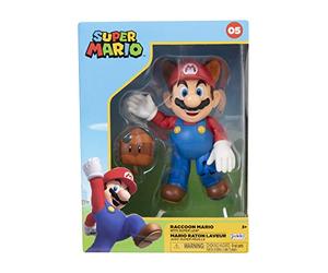 Nintendo Super Mario Figure Racoon Mario in Collector's Box, 10 cm