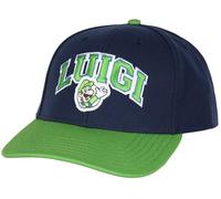 Nintendo Super Mario Luigi Embroidery Design Adjustable Snapback Precurved Adult Hat Cap OSFM, Luigi, One size