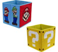 Nintendo Super Mario Officially Licensed Storage Boxes | 2 pack Foldable Storag