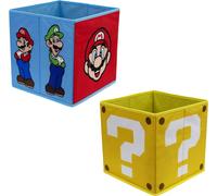 Nintendo Super Mario Officially Licensed Storage Boxes | 2 pack Foldable Storag