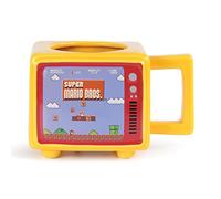 Nintendo Super Mario Retro TV Heat Changing Mug in Presentation Gift Box (Retro TV Design) 17oz Ceramic Super Mario Mug. Super Mario Bros Large Mug - Official Merchandise