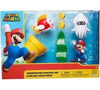 Nintendo Underwater Diorama Set With Collectable Figures and Accessory Pieces For Play and Display, Unique Super Mario Toy For Kids and Collectors, Ideal For Ages 3+