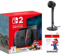 Nintendo Switch 2 256GB with Mario Kart World + Camera + Sandisk MicroSD - Black, Black