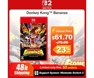Nintendo Switch 2 Donkey Kong Bananza Juegos Games Deals 100% New Original Physical Game Card Support 1-2 Players for Switch 2 Random Cover