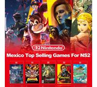 Nintendo Switch 2 Games Mexico Top Selling Games for NS2 Hyrule Warriors Donkey Kong Bananza Pokemon Legends ZA Cyberpunk 2077 FANTASY LIFE i