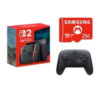 Nintendo Switch 2 + Nintendo Switch 2 Pro Controller + Samsung microSD Express Card 256GB for Nintendo Switch 2 (UK AC Adapter)