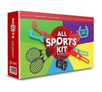 All Sports Kit For Nintendo Switch - 10in1 Kit with Tennis Rackets, Golf Clubs, Chambara Swords, Racing Wheels & Leg/Arm Straps - Switch Sports Game Accessories