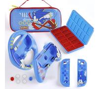 Nintendo Switch Case Sonic VS Shadow, Protective Carrying Case with Controller Grips, Thumb Grips, Steering Wheel, Double-Sided Cartridge Case, Travel Case for Nintendo Switch Games & Accessories