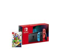 Nintendo Switch Console + Super Mario 3D World And Bowser &Rsquo;S Fury Neon Red/Blue