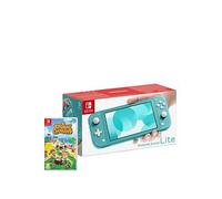 Nintendo Switch Lite Console + Animal Crossing New Horizon Turquoise