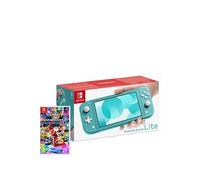 Nintendo Switch Lite Console + Mario Kart 8 Deluxe Turquoise