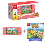 Nintendo Switch Lite Coral + Animal Crossing NH Bundle
