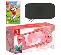 Nintendo Switch Lite (Coral) Mario Golf: Super Rush Pack
