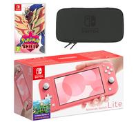 Nintendo Switch Lite (Coral) Pokémon Shield Pack
