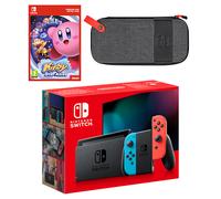 Nintendo Switch (Neon Blue/Neon Red) Kirby Star Allies Pack