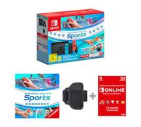 Nintendo Switch + Switch Sports Set + Switch Online Individual 12-Month (365-Day) Membership portable game console 15.8 cm (6.2") 32 GB Touchscreen Wi-Fi Blue, Red