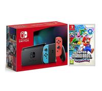 Nintendo Switch Neon with Super Mario Bros Wonder Black