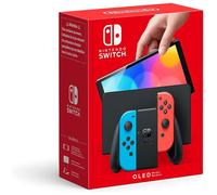 Nintendo Switch (OLED Model) Neon Blue/Neon Red - 7-inch OLED, 64GB, Dock with wired LAN, Adjustable Stand, Enhanced Audio