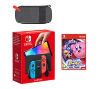 Nintendo Switch - OLED Model (Neon Blue/Neon Red) Kirby Star Allies Pack