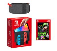 Nintendo Switch - OLED Model (Neon Blue/Neon Red) Luigi's Mansion 2 HD Pack