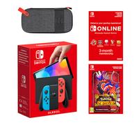 Nintendo Switch - OLED Model (Neon Blue/Neon Red) Pokémon Scarlet + Nintendo Switch Online 3 Months Individual Pack