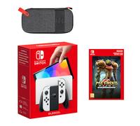 Nintendo Switch - OLED Model (White) Metroid Prime Remastered Pack