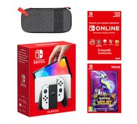 Nintendo Switch - OLED Model (White) Pokémon Violet + Nintendo Switch Online 3 Months Individual Pack