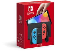 Nintendo Switch (OLED model) with Neon Red & Neon Blue Joy-Con (Nintendo Switch)