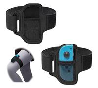 Nintendo Switch Sports Leg Strap 2 Pcs Compatible With Fit Adventure Game | High-Strength Elastic Fibers, Anti-Slip Adjustable Design, Compatible With Switch Joy-Con, Washable Breathable Material