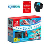 Nintendo Switch + Switch Sports Set + 3 Months Switch Online portable game console 15.8 cm (6.2") 32 GB Touchscreen Wi-Fi Blue, Grey, Red