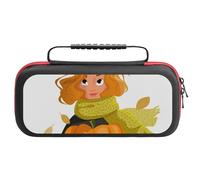Nintendo SwitchAutumn, Girl, Pumpkin Travel Essential: Zelda Pokemon Design Switch Carry Case for Girls W/ Screen Protector Ready, Lite Case & OLED Case Compatibility. Nintendo Game Card St