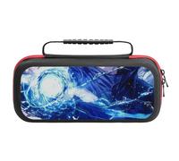 Nintendo SwitchJujutsu Kaisen Protective Carry Case for Nintendo Switch Consoles (OLED/Lite), Shockproof EVA Exterior with Game Cartridge Holder (20 Cards), Anti-Slip Handle Travel Case Organ