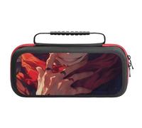 Nintendo SwitchJujutsu Kaisen Protective Carry Case for Nintendo Switch Consoles (OLED/Lite), Shockproof EVA Exterior with Game Cartridge Holder (20 Cards), Anti-Slip Handle Travel Case Organ