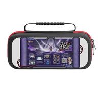 Nintendo SwitchNaruto Mobile Protective Carry Case for Nintendo Switch Consoles (OLED/Lite), Shockproof EVA Exterior with Game Cartridge Holder (20 Cards), Anti-Slip Handle Travel Case Organi