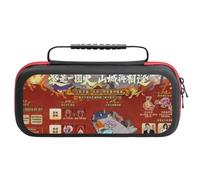 Nintendo SwitchNaruto Mobile Protective Carry Case for Nintendo Switch Consoles (OLED/Lite), Shockproof EVA Exterior with Game Cartridge Holder (20 Cards), Anti-Slip Handle Travel Case Organi