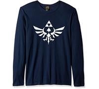 Nintendo Triumphant Triforce Shirt The Legend of Zelda, Blue/Long Sleeve, L