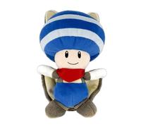 Nintendo Together+ - Super Mario Plush Toy - Flying Squirrel Blue Toad 21 cm