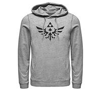 Nintendo Triumphant Triforce-P/O Mens Pullover Hoodie, Athletic Heather, S