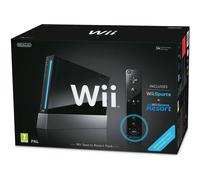 Nintendo Wii (Black) with Wii Sports + Wii Sports Resort: Includes Wii Remote Plus