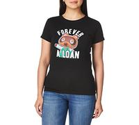 Nintendo Women's Forever A Loan Animal Crossing Crew Neck Graphic T-Shirt, Black, Medium