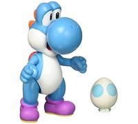 Nintendo World of Light Blue Yoshi with Egg Action Figure, 4"